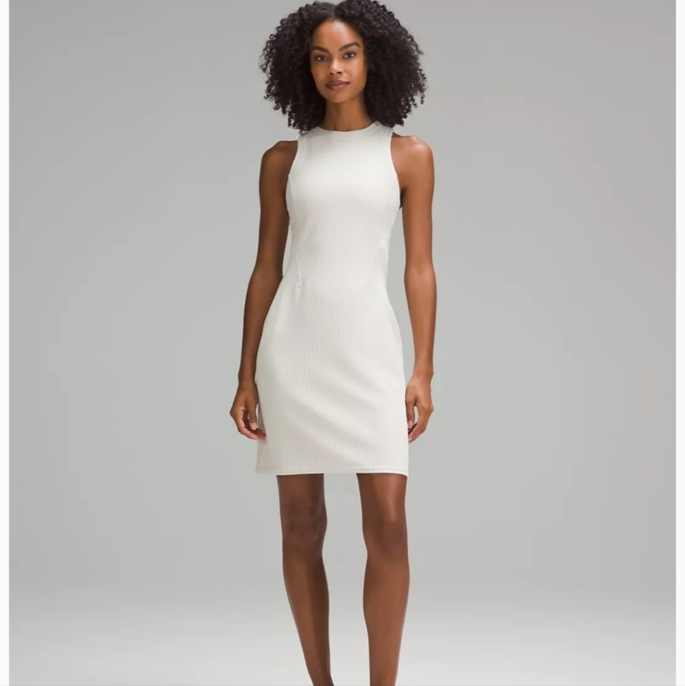 Lululemon  Ribbed Softstreme Slim-fit Tank Dress Size 6